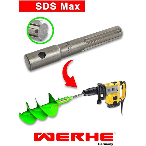 Wiertło Do Gleby 40mm (H) Podwójnie Plecione z Adapterem SDS Max