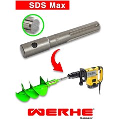 Wiertło Do Gleby 150mm (H) Podwójnie Plecione z Adapterem SDS Max